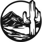 Cactus Sunset Circle