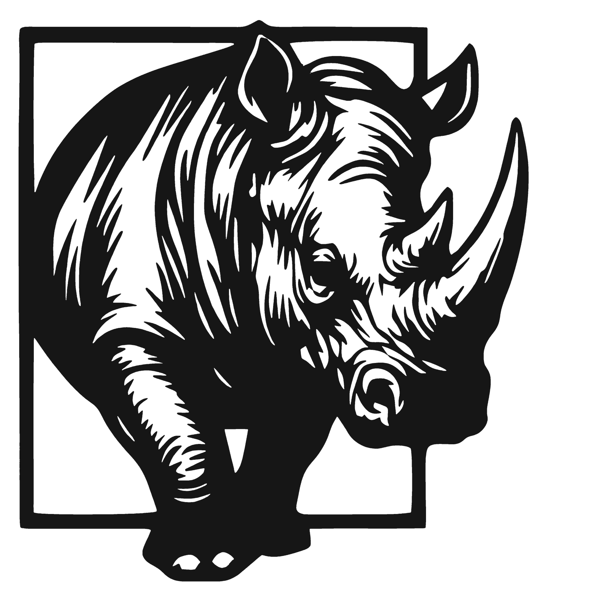Rhino in Line
